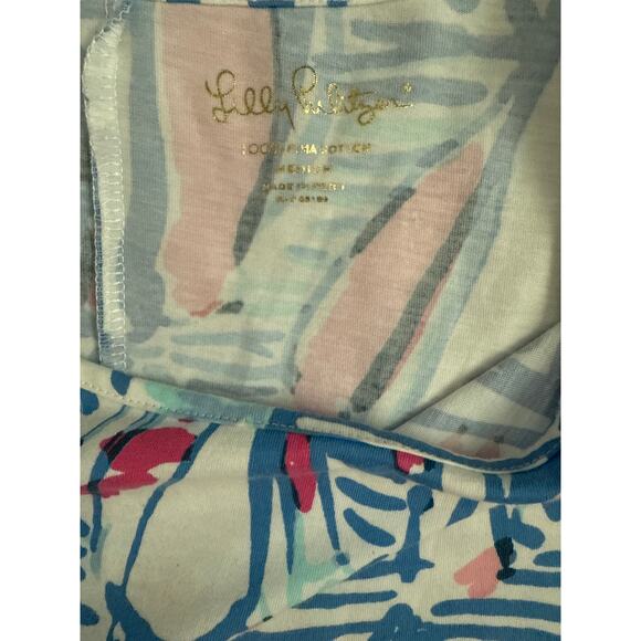 Lilly‎ Pulitzer Marlowe Dress in Red Right Return Tunic Boat Neck Size Medium - Picture 11 of 11